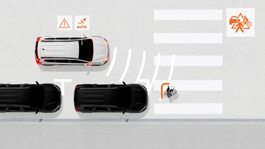 Dacia Jogger - AEBS VRU automatic emergency braking system